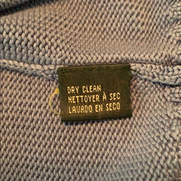 Lauren RL blue boat neck silk sweater small - Picture 6 of 6